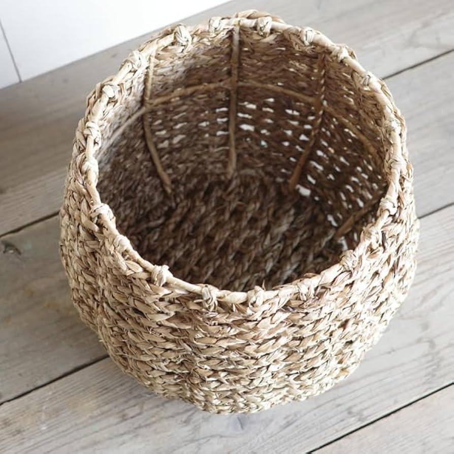 10号　鉢カバー　手編み　おしゃれ 鉢カバー 10号 10号鉢がすっぽり 手編みバスケット 送料無料 大